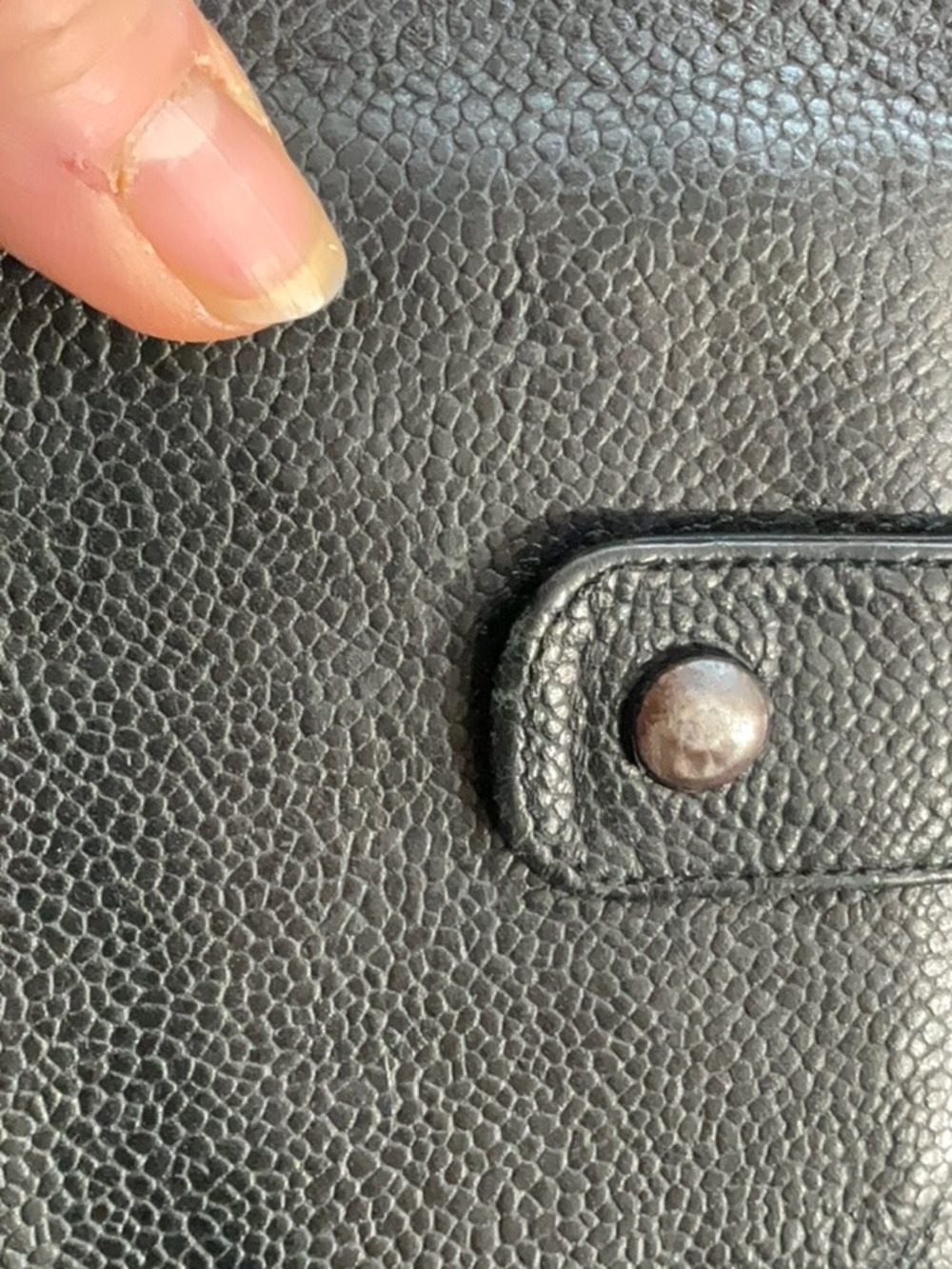 Beautiful caviar, Chanel compact wallet snaps are loose beautiful used Lux final - Picture 3 of 3